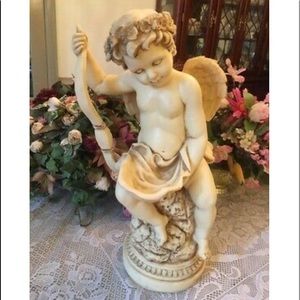 Large Victorian Style Angel Statue 17” Tall